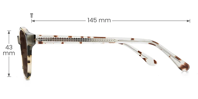 Eva petal tortoise   Acetate  Sunglasses, size view