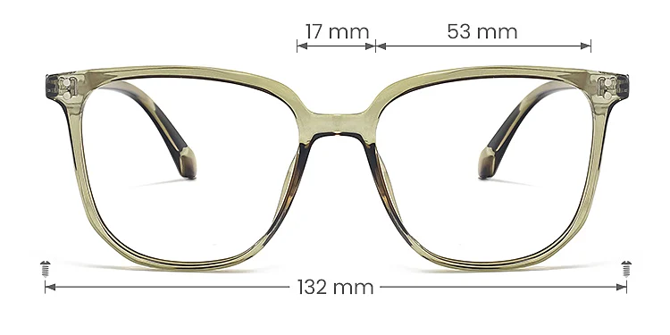 Wilde seaweed   Plastic  Eyeglasses, size view