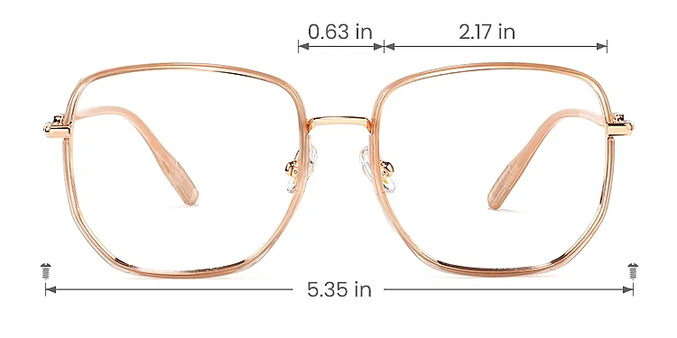 Charlie champagne   Plastic  Eyeglasses, size view