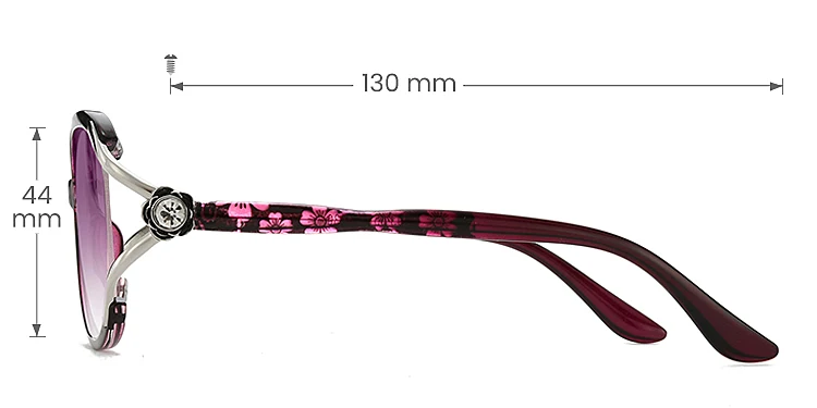 Dor purple   Plastic  Sunglasses, size view