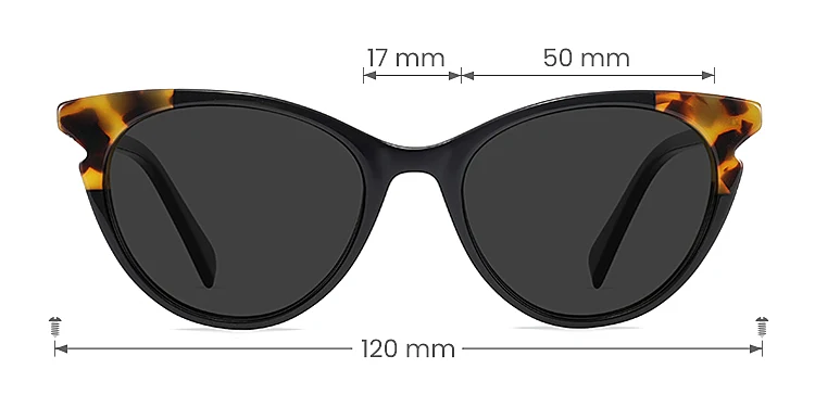 Pennie black   Acetate  Sunglasses, size view