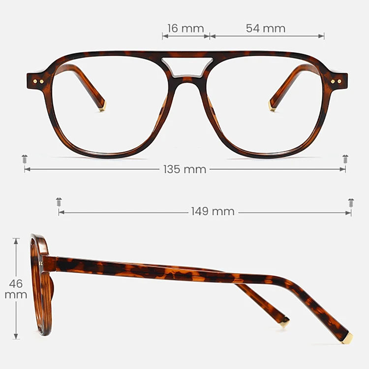 Silas warm tortoise   Plastic  Eyeglasses, size view