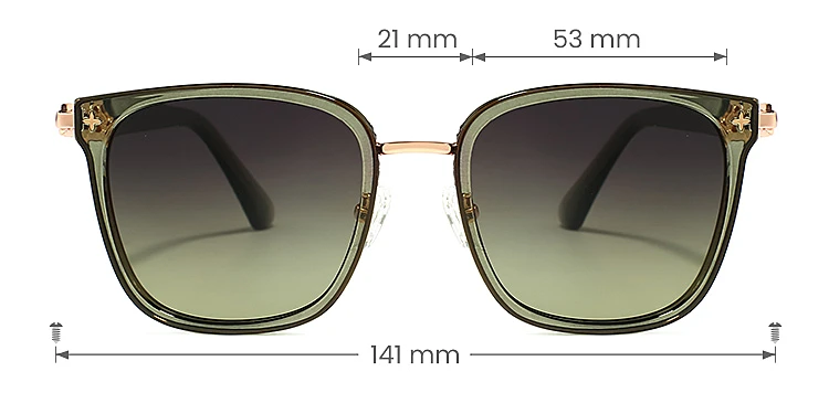 Halina seaweed   Plastic  Sunglasses, size view