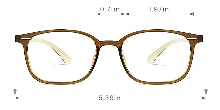 Barry brown   Plastic  Eyeglasses, size view