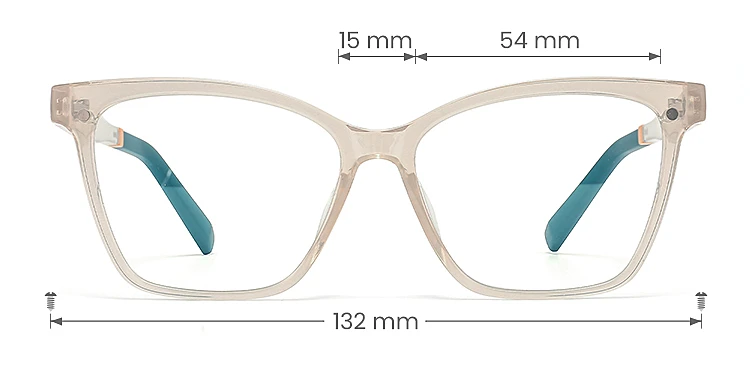Hoey light champagne   Plastic  Eyeglasses, size view