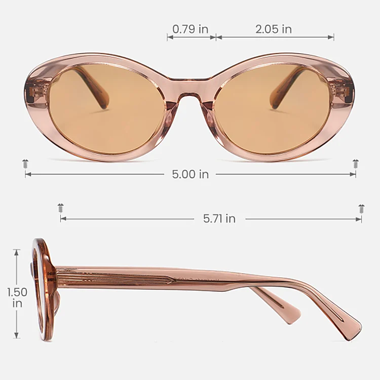 Tillie pink   Plastic  Sunglasses, size view