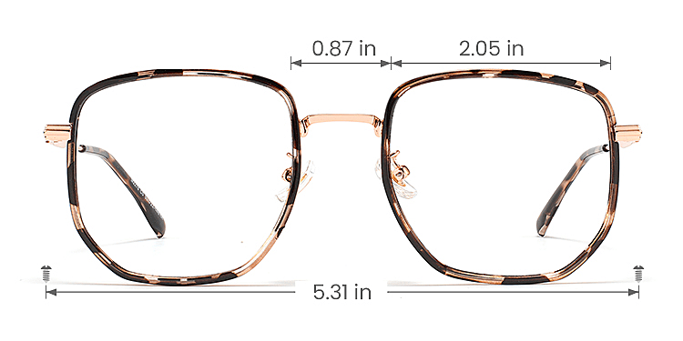 Clady champagne tortoise   Plastic  Eyeglasses, size view