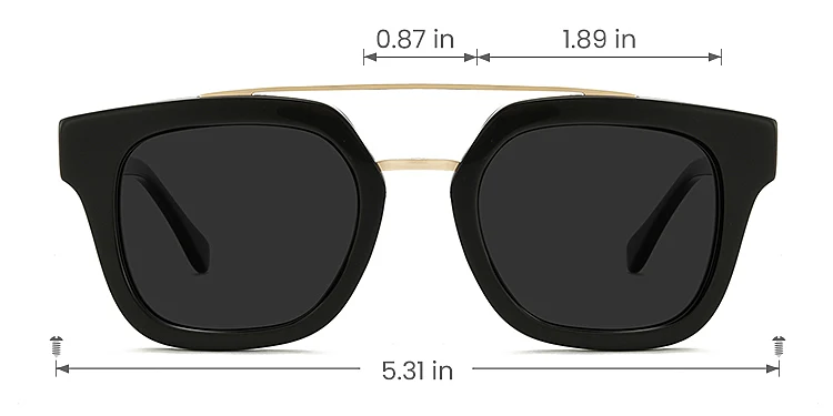 Hope black   Acetate  Sunglasses, size view