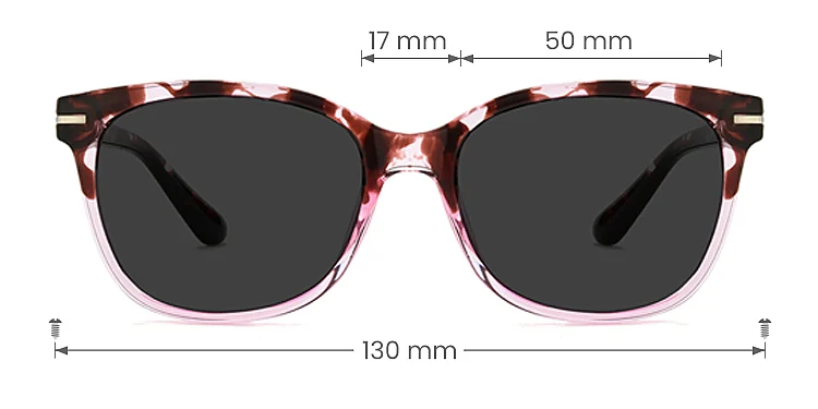 Rita pink tortoise   TR90  Sunglasses, size view