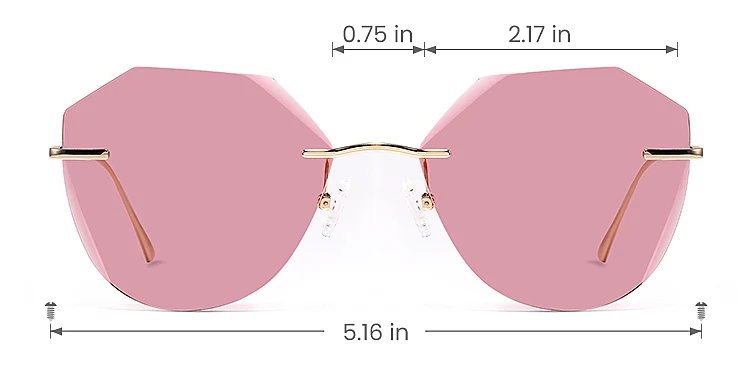 Raya gold   Metal  Sunglasses, size view