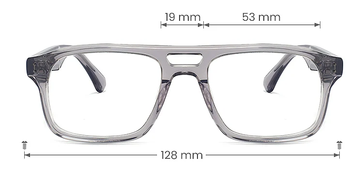 Nyx grey   Acetate  Eyeglasses, size view