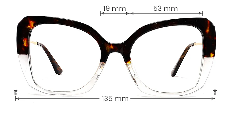 Cryder warm tortoise clear   Plastic  Eyeglasses, size view