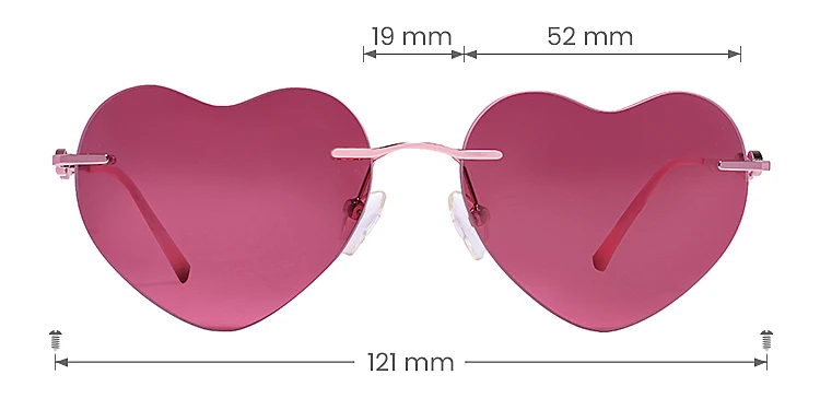 Loving rose gold   Metal  Sunglasses, size view