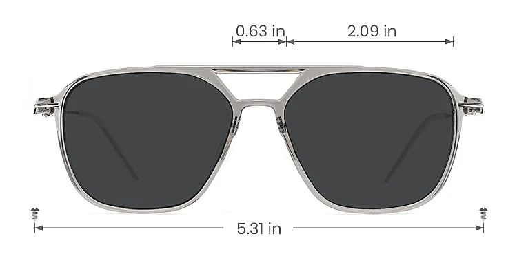 Heimann grey   Plastic  Sunglasses, size view
