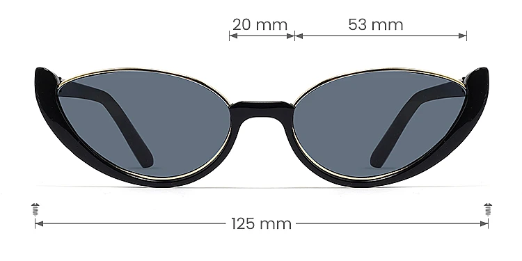 Paisley black   Plastic  Sunglasses, size view