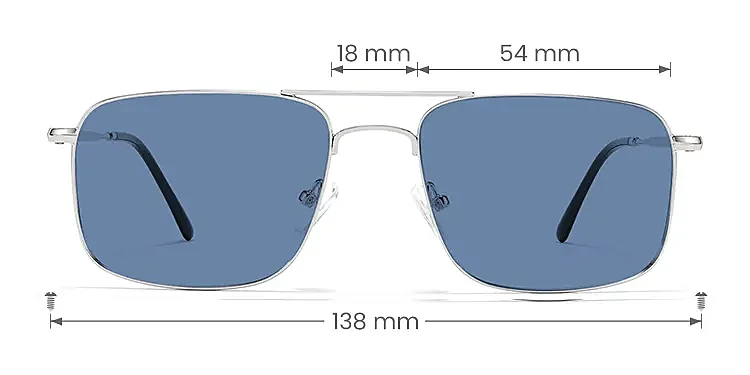 Brac silver   Metal  Sunglasses, size view