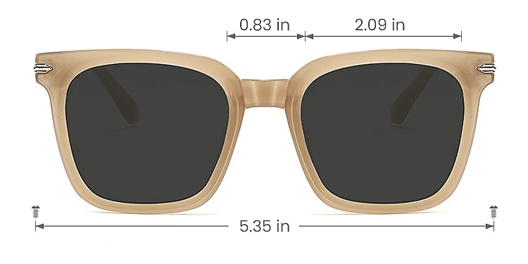 Joya light brown   Plastic  Sunglasses, size view