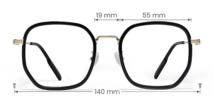 Sookie black   Plastic  Eyeglasses, size view