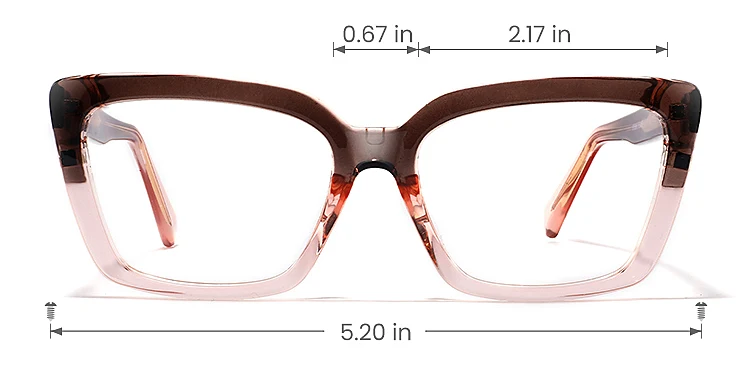 Torah grey pink   Plastic  Eyeglasses, size view