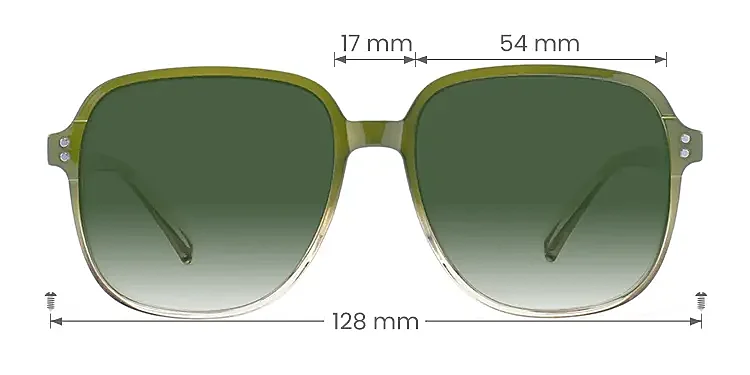 Carsten seaweed champagne   Plastic  Sunglasses, size view