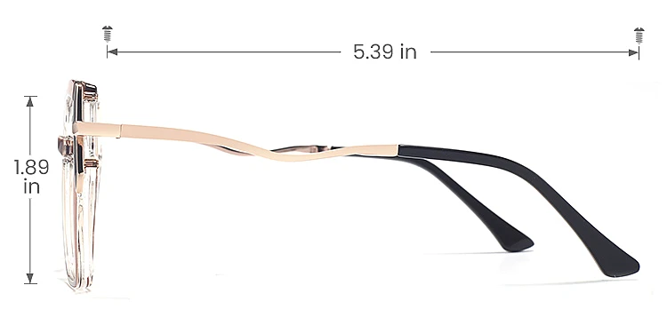 Meral brown   TR90  Eyeglasses, size view