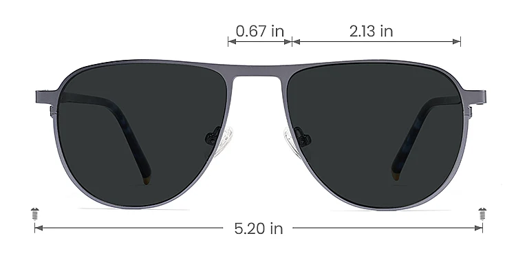 Hamid blue   Metal  Sunglasses, size view