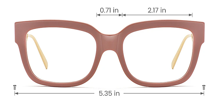 Aveline pink   Acetate  Eyeglasses, size view