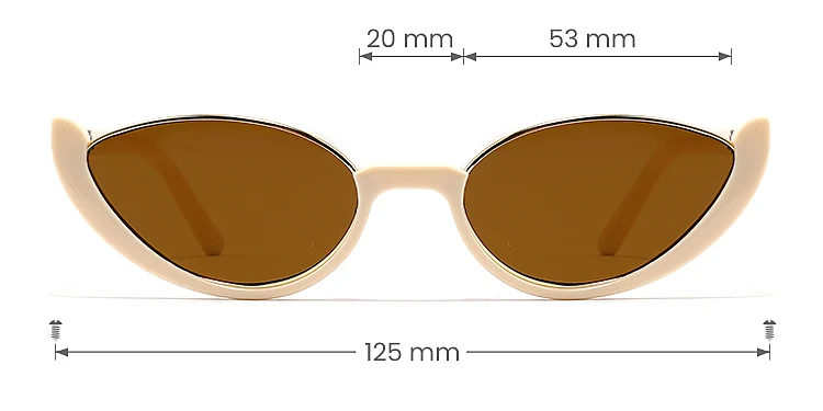 Paisley champagne   Plastic  Sunglasses, size view