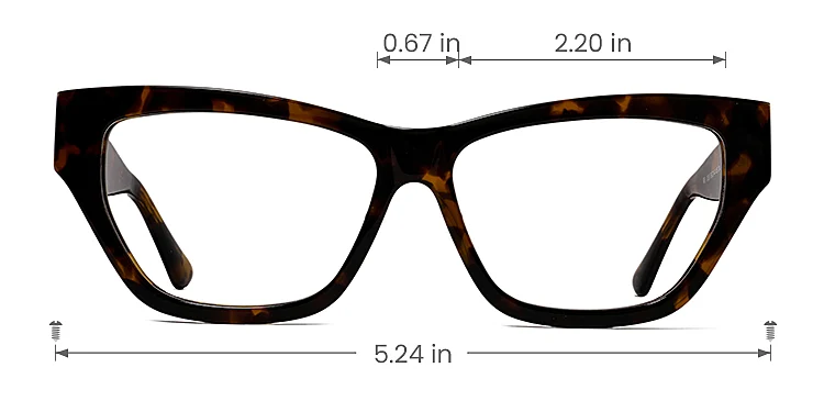 Adelia warm tortoise   Acetate  Eyeglasses, size view