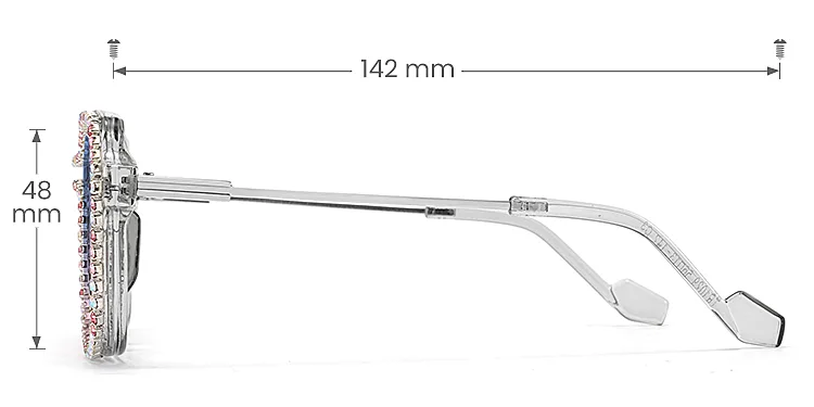 Like grey colorful   Plastic  Sunglasses, size view