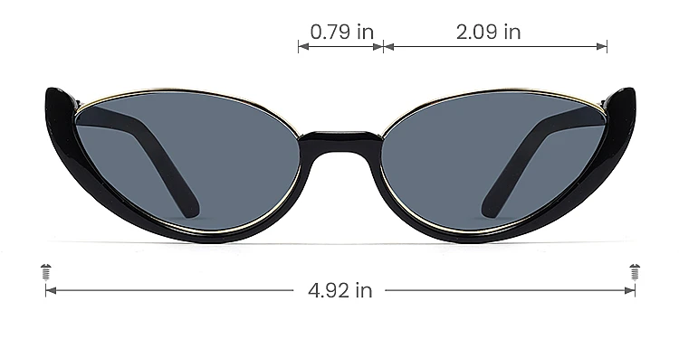 Paisley black   Plastic  Sunglasses, size view