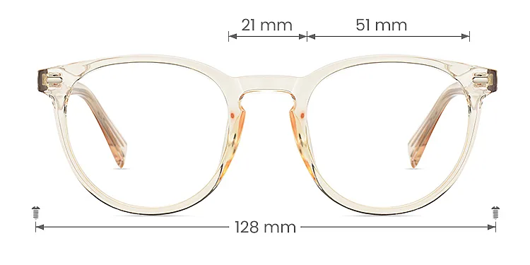 Alaya champagne   Plastic  Eyeglasses, size view