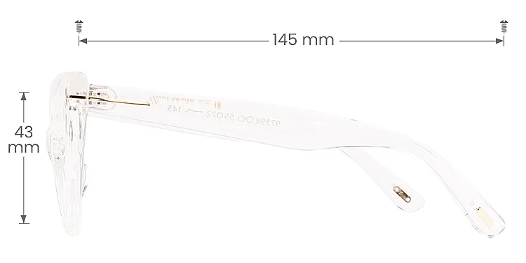 Eudora clear   Acetate  Eyeglasses, size view