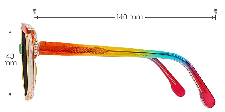 Laney rainbow   Plastic  Sunglasses, size view