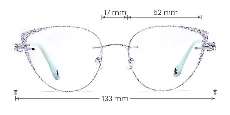 Issa silver   Metal  Eyeglasses, size view
