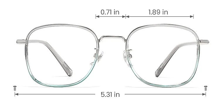 Shira grey clear blue   Plastic  Eyeglasses, size view