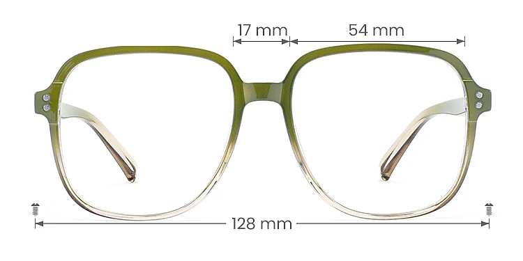Carsten seaweed champagne   Plastic  Eyeglasses, size view