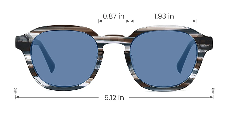 Brittany grey tortoise   Acetate  Sunglasses, size view