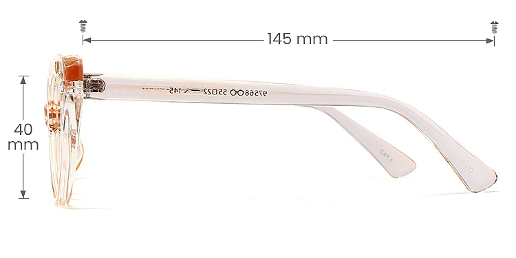Natasha champagne   Plastic  Eyeglasses, size view
