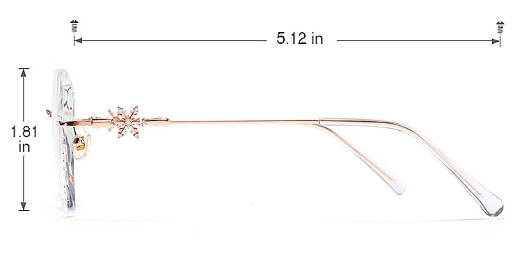 Sanow rose gold   Metal  Eyeglasses, size view