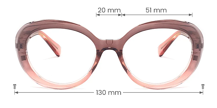 Astra purple pink   Plastic  Eyeglasses, size view