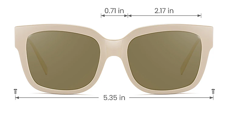Aveline champagne   Acetate  Sunglasses, size view