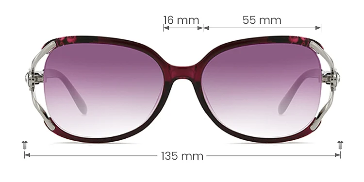 Dor purple   Plastic  Sunglasses, size view