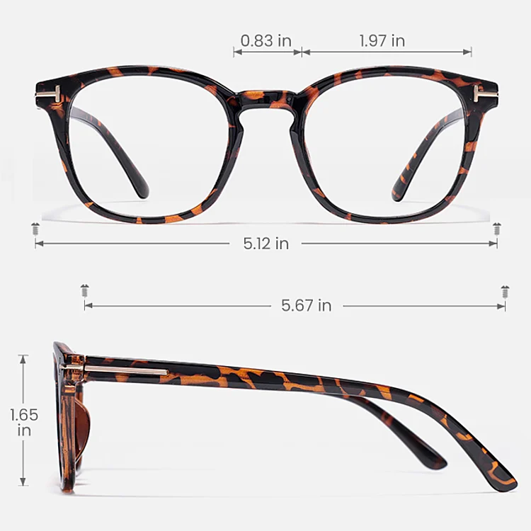 Katy warm tortoise   Plastic  Eyeglasses, size view