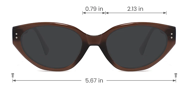 Stitch brown   Acetate  Sunglasses, size view