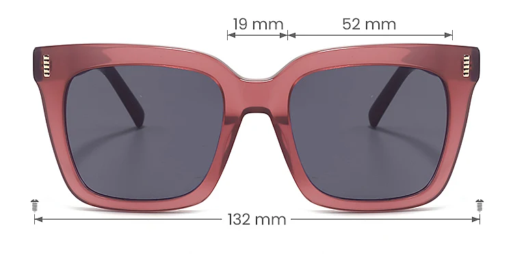 Kael carmine   Plastic  Sunglasses, size view