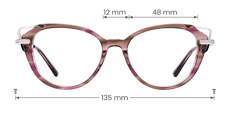 Lipp floral   Acetate  Eyeglasses, size view