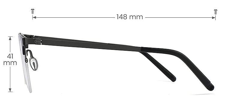 Leo warm tortoise   Plastic  Eyeglasses, size view