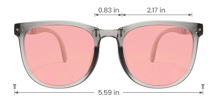 Angie grey   TR90  Sunglasses, size view
