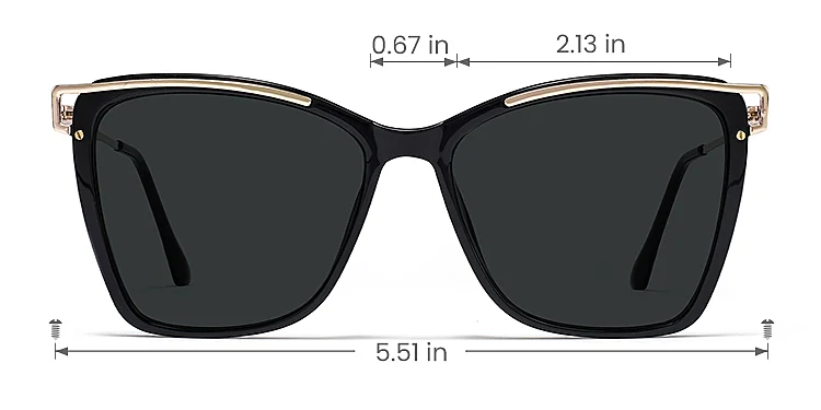 Cili black   Plastic  Sunglasses, size view
